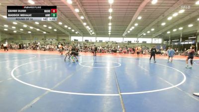 90 lbs Round Of 16 - Zavier Olver, Mat Assassins Red vs Maddox Mehalic, All-American Wrestling Club MS