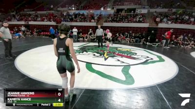 107 lbs 2nd Wrestleback And Semi-finals (16 Team) - Jeannie Hawkins, Richmond Foster vs Kamryn Hance, Azle