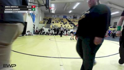 125 lbs Final - Jenica Mehtala, Mcloud HS Girls vs Addison Garrett, Rogers High School Girls
