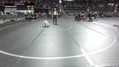 50 lbs Round Of 32 - Hudson Olivo, Newton vs Parker Sauer, All I See Is Gold Academy