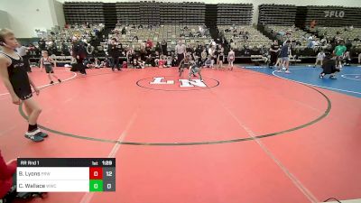 57 lbs Rr Rnd 1 - Brooks Lyons, Pride Wrestling vs Cameron Wallace, Warrior WC