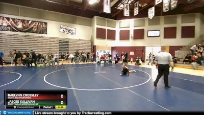 93-101 lbs Round 1 - JaeCee Sullivan, Grantsville Wrestling Club vs Raelynn Crossley, Ridgeline Riverhawks