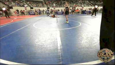57 lbs Consi Of 16 #2 - Azayla Mitchell, Prime Wrestling vs Kya Kincannon, Team Nomad