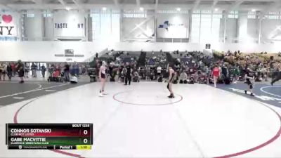 102 lbs Cons. Round 2 - Gabe MacVittie, Clarence Wrestling Club vs Connor Sotanski, Club Not Listed