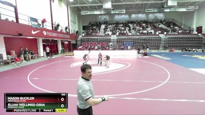 165 lbs Quarterfinal - Elijah Wellings-Osha, Fairmont State vs Mason Buckler, Frostburg State