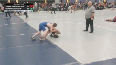 100 lbs Semis - Johnathan Thompson, Sebolt Wrestling Academy vs Channing Bowman, Prodigy Elite Wrestling