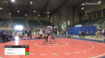 64 lbs Consolation - Jacob Langston, Jackson County Wrestling Club vs Isaiah Williams, Peachtree Ridge Wrestling
