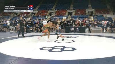 120 lbs Cons. Sub-rd Of 32 - Diego Gamez, California vs Jordan Hill, New York