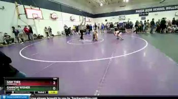 120 lbs Champ. Round 2 - Saw Thee, Kennewick vs Gannon Wisher, Flathead