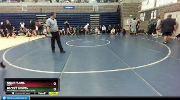 106/113 Round 2 - Becket Bowen, Grangeville Youth Wrestling vs Noah Plank, Mavs
