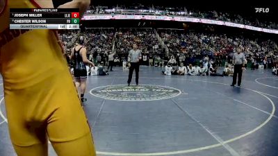 1A 190 lbs Quarterfinal - Joseph Miller, Lejeune vs Chester Wilson, Polk County High School