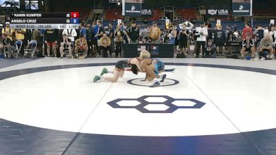 100 lbs Cons. Rd Of 32 - Kanin Kumfer, Alaska vs Angelo Cruz, California
