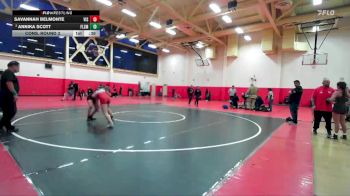125 lbs Cons. Round 3 - Savannah Belmonte, Vista vs Annika Scott, Folsom