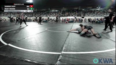 145 lbs Quarterfinal - Hannah Hart, Grover Rains Wrestling Club vs Riley Woods, Salina Wrestling Club