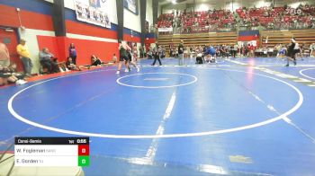 285 lbs Consolation - Wesley Fogleman, Sand Springs JH (SS) vs Evan Gorden, Tulsa Union