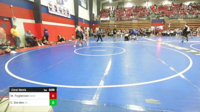 285 lbs Consolation - Wesley Fogleman, Sand Springs JH (SS) vs Evan Gorden, Tulsa Union