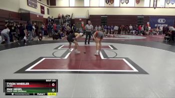 126 lbs Round 2 - Max Siegel, Tinley Park (Andrew) vs Tyson Wheeler, Solon