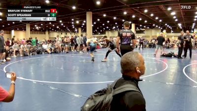 165 lbs Quarters & 3rd Wb (32 Team) - Braylon Stewart, BRAWL Black vs Scott Speakman, Indiana Outlaws