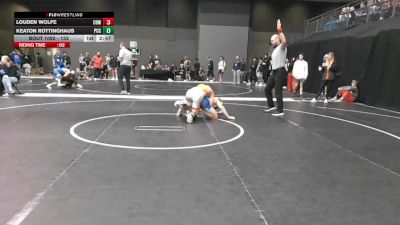 133 lbs Champ. Round 2 - Keaton Rottinghaus, Pratt Community College vs Louden Wolfe, Cowley College