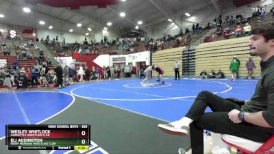 285 lbs Champ. Round 2 - ELI ADDINGTON, Perry Meridian Wrestling Club vs Wesley Whitlock, Hawkstyle Wrestling Club