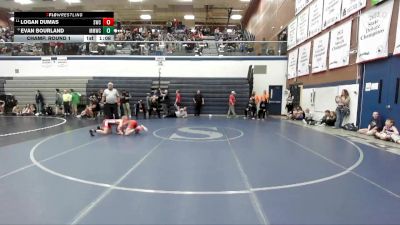 95 lbs Champ. Round 1 - Logan Dumas, Suples Wrestling Club vs Evan Bourland, Mountain Man Wrestling Club