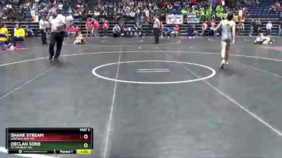 96 lbs Champ. Round 2 - Declan Sons, St. Charles WC vs Shane Stream, Lincoln-Way WC