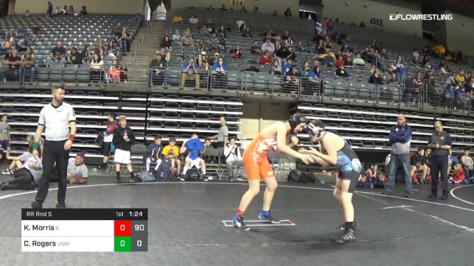 160 lbs Rr Rnd 5 - Kaiden Morris, IKWF (E) vs Cole Rogers, USA Freedom (E)
