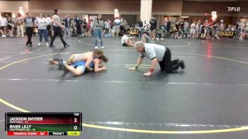 120 lbs Round 2 (4 Team) - Jackson Snyder, Ohio Gold vs River Lilly, Contenders WA