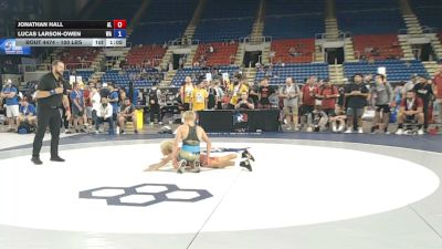 100 lbs Cons. Rd Of 32 - Jonathan Hall, Alabama vs Lucas Larson-Owen, Washington