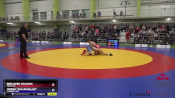 55kg Champ. Round 1 - Benjamin Musovic, Coast WA vs Merric BeauParlant, Lakehead WC