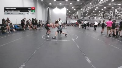 157 lbs Round 5 (6 Team) - Bly Christianson, Team Tugman WC vs Luke Burgar, Whitted Trained