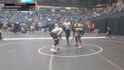133 lbs Champ. Round 2 - Chris Lawson, Carl Albert State vs Sebastian Bentley, Friends University