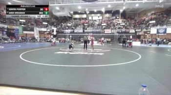105 lbs Champ. Round 1 - Jentri Porter, Leoti-Wichita County HS vs Andi Wegman, Onaga Hs