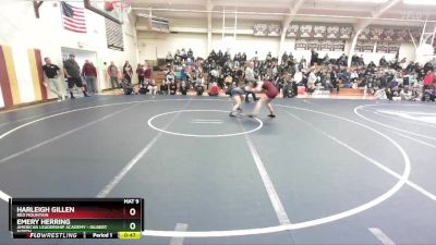 145 lbs Cons. Round 4 - Emery Herring, American Leadership Academy - Gilbert North vs Harleigh Gillen, Red Mountain