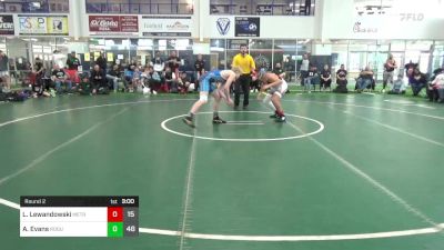 150 lbs Round 2 - Lucas Lewandowski, Metro All-Stars vs Anderson Evans, Rogue Wrestling Club