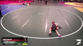 65 lbs Finals (8 Team) - Tanner Poncelet, Z-M (Zumbrota/Mazeppa) vs Ben Carlsen, Centennial