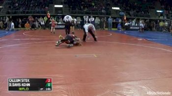 104 Consi of 8 #2 - Callum Sitek, Mo vs Dakotah Davis-kohn, Mo