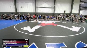 94-101 lbs 2nd Place Match - Mariana Andrews, Mat Demon Wrestling Club vs Lauren Echeverria, COWA