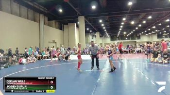 95 lbs Champ Round 1 (16 Team) - Deklan Wills, The Untouchables Black vs Jayden Duruji, East TN Bomb Squad