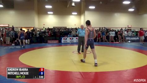 60 kg Semifinal - Mitchell McKee, Blue vs Andrew Ibarra, Red
