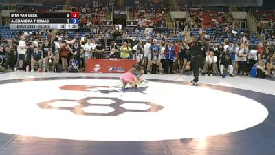 95 lbs 7th Place Match - Mya Van Beek, Iowa vs Alexandra Thomas, Florida