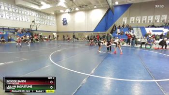 56-62 lbs Round 3 - Roscoe Sands, Team Prestige vs Lillian Sagastume, Westlake