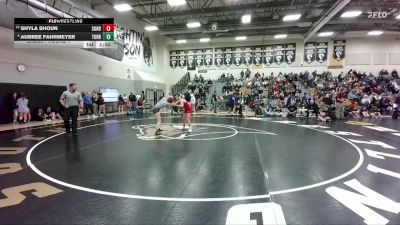 130 lbs Champ. Round 1 - Shyla Shoun, Sundance vs Aubree Fahrmeyer, Torrington