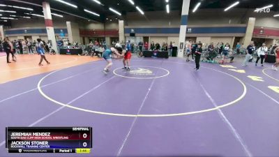 285 lbs Semifinal - Jeremiah Mendez, South Oak Cliff High School Wrestling vs Jackson Stoner, Rockwall Training Center