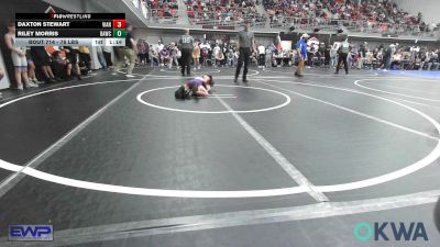 76 lbs Quarterfinal - Daxton Stewart, Vian Wrestling Club vs Riley Morris, Broken Arrow Wrestling Club