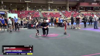 53 lbs Cons. Semi - Bowen Joiner, MO vs Maverick Carruthers, NE