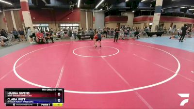 101 lbs Round 1 - Hanna Givens, Best Trained Wrestling vs Clara Witt, Dragon Youth Wrestling
