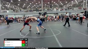 120 lbs Round 5 (8 Team) - Aaron Seidel, Steller Trained Pyke Syndicate vs Greyson Music, TNWC Red