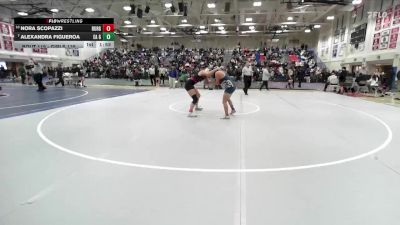 Girls 135 lbs Champ. Round 1 - Alexandra Figueroa, Everett Alvarez Girls vs Nora Scopazzi, Burlingame Girls