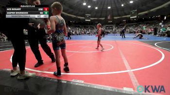 64 lbs Quarterfinal - Ace Bogart, Dark Cloud Wrestling Club vs Jasper Shuemake, Viking Wrestling Club